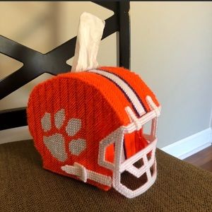 Clemson Helmet Tissue Box Cover